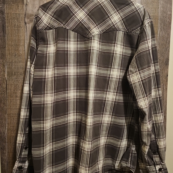 Arizona shirt mens size large button down long sleeve plaid flannel regular fit - Picture 8 of 9